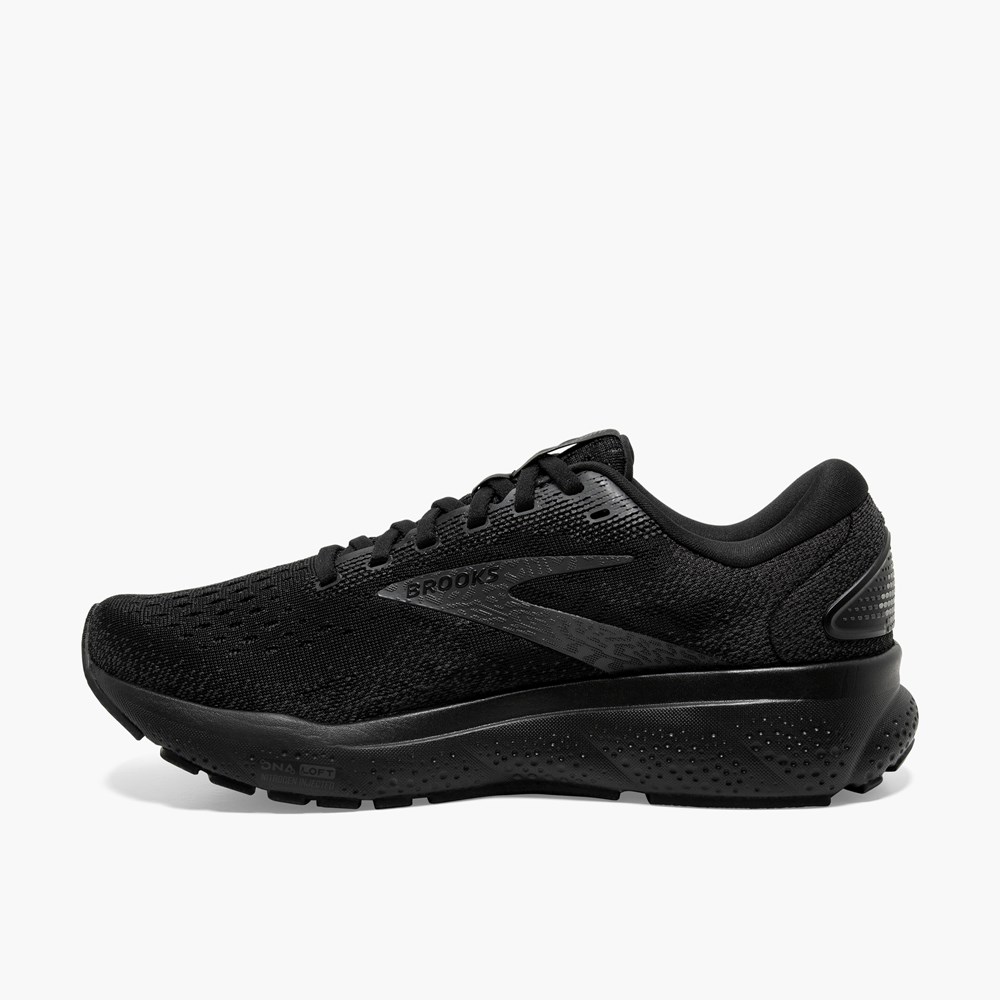 Chaussures Running Route Brooks Ghost 16 Noir Noir Homme | XNP-6690607